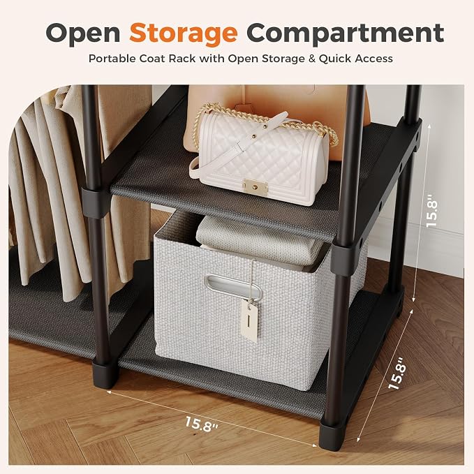 NEWBULIG Portable Fabric Clothes Rack - Image 5
