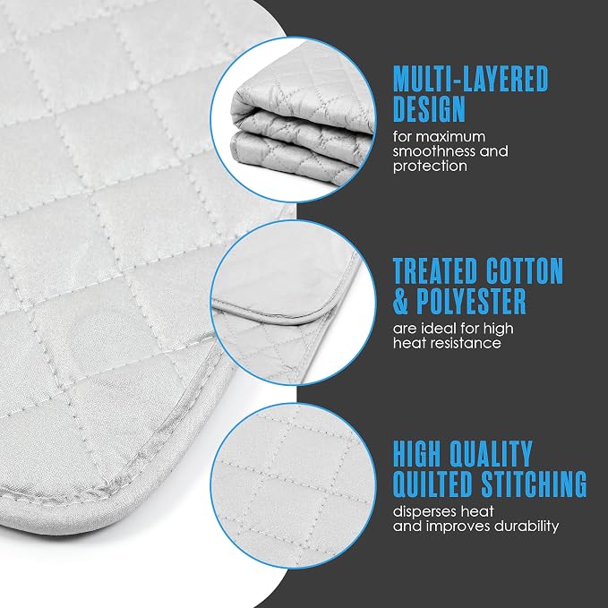 Houseables Ironing Mat, Ironing Pad, Iron Mat, Iron Pad, Dryer Top Protector - Image 3