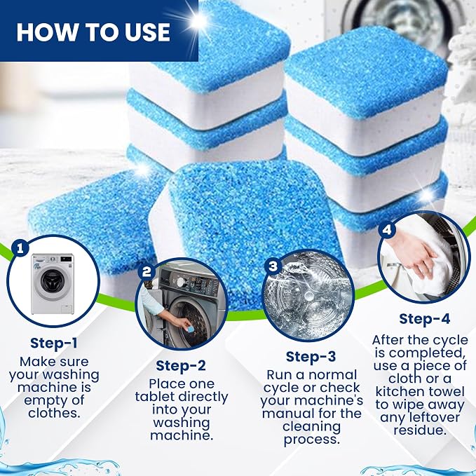 True Fresh 25 Washing Machine Cleaner Tablets & 24 Garbage Disposal Cleaner - Image 4