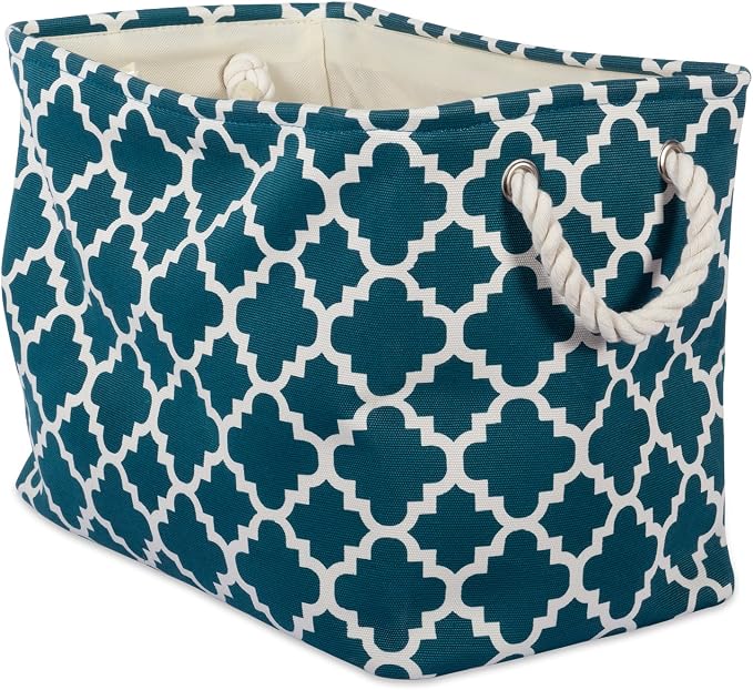DII Polyester Container with Handles, Lattice Storage Bin by DII