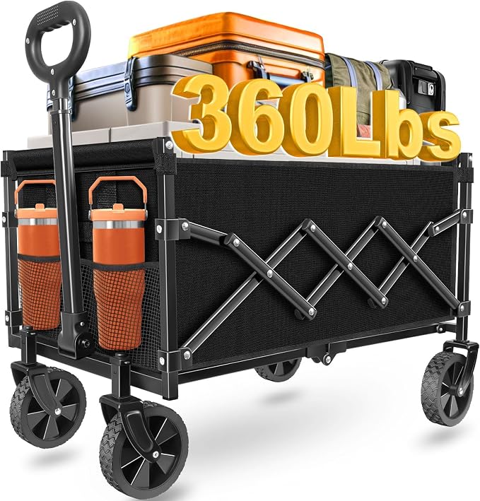 Wagons Carts Foldable, Collapsible Wagon Cart by LIAPOOT