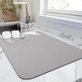 Dish Drying Mat for Kitchen Counter, Heat Resistant Drainer Mats by HotLive