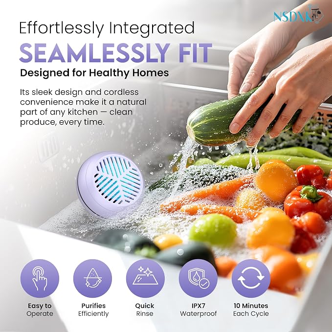 Fruit and Vegetable Washing Machine, Fruit Vegetable Cleaner Device, Portable - Image 4