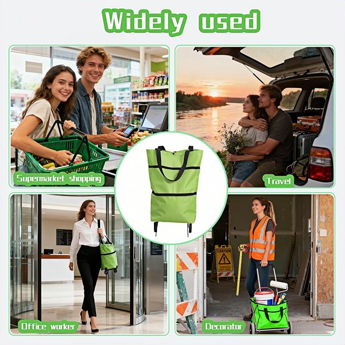 2-in-1 Foldable Shopping Cart - Image 8