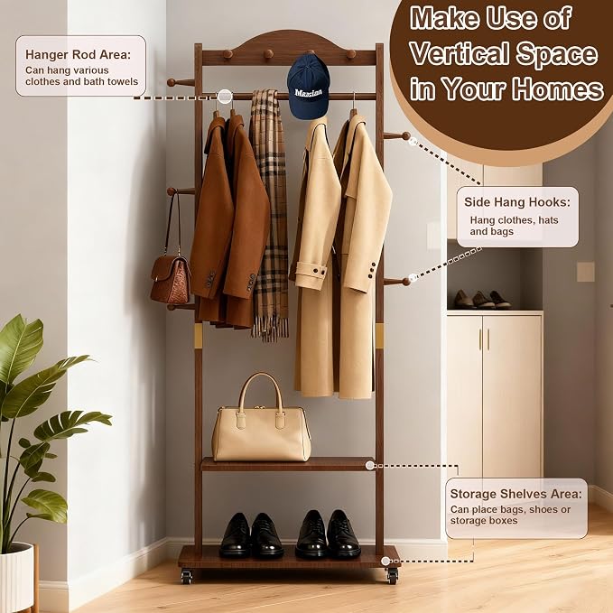 Coat Rack Freestanding Clothing Rack - Image 6