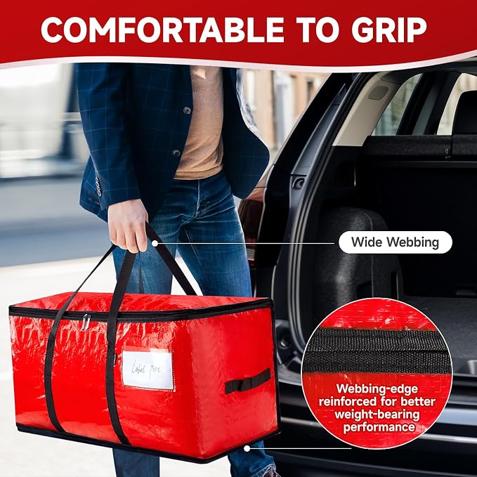 CONGREGATE 8-Pack Heavy Duty Red Moving Bags - Image 8