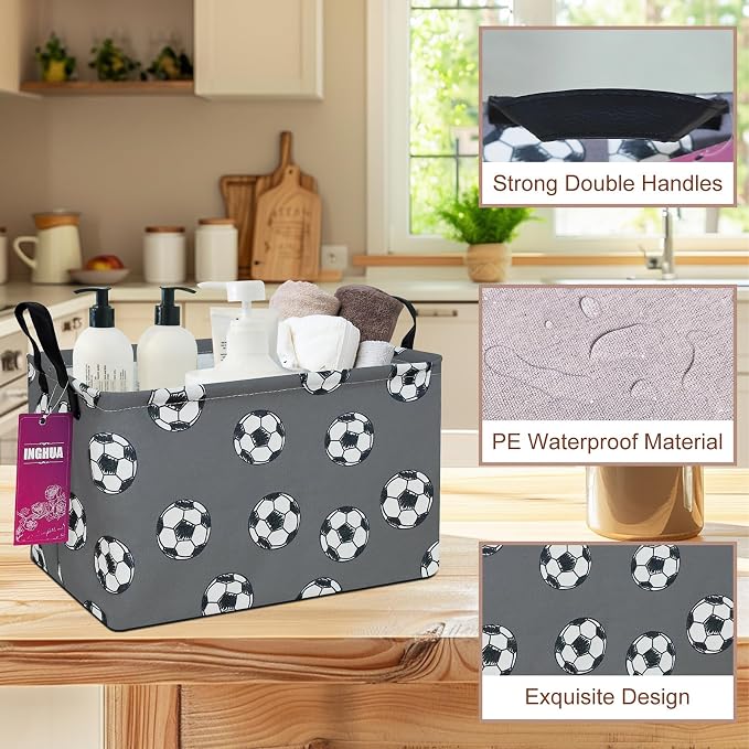 Rectangular Storage Basket Fabric Organizer Bin - Image 6