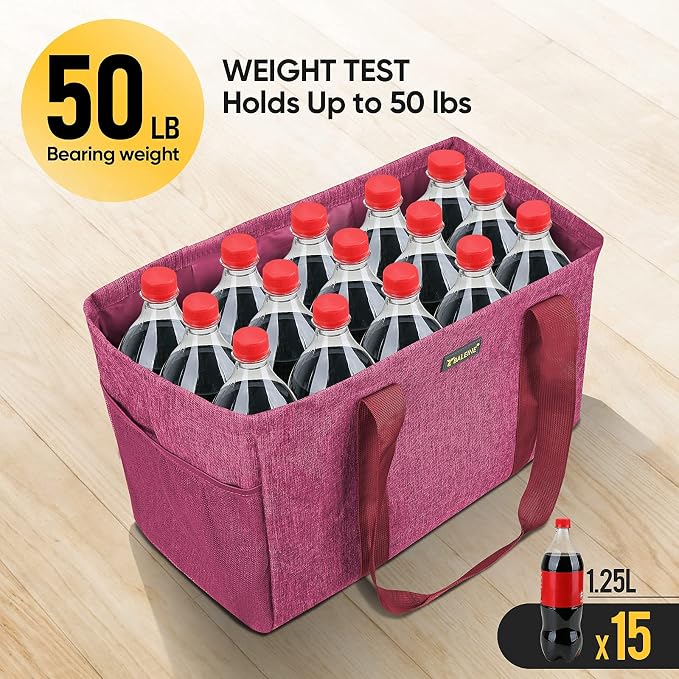 BALEINE Soft 9 Gallon Extra Large Utility Tote, Foldable Reusable Storage Bag - Image 7