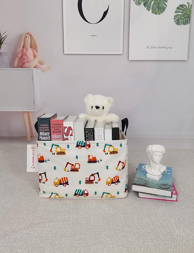 QUEENLALA Rectangular Laundry Hamper/Foldable Nursery Laundry Basket - Image 8