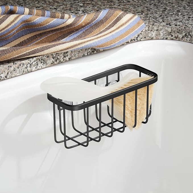 iDesign Stainless Steel Suction Sponge Holder - Image 4