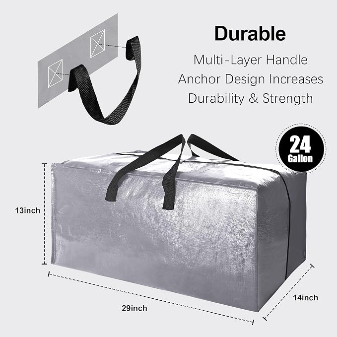 Heavy Duty Extra Large Moving Bags W/Backpack Straps - Image 2