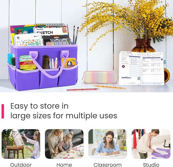 Godery Desktop Tote and Organizer, Teacher Helper caddy Bag - Image 3