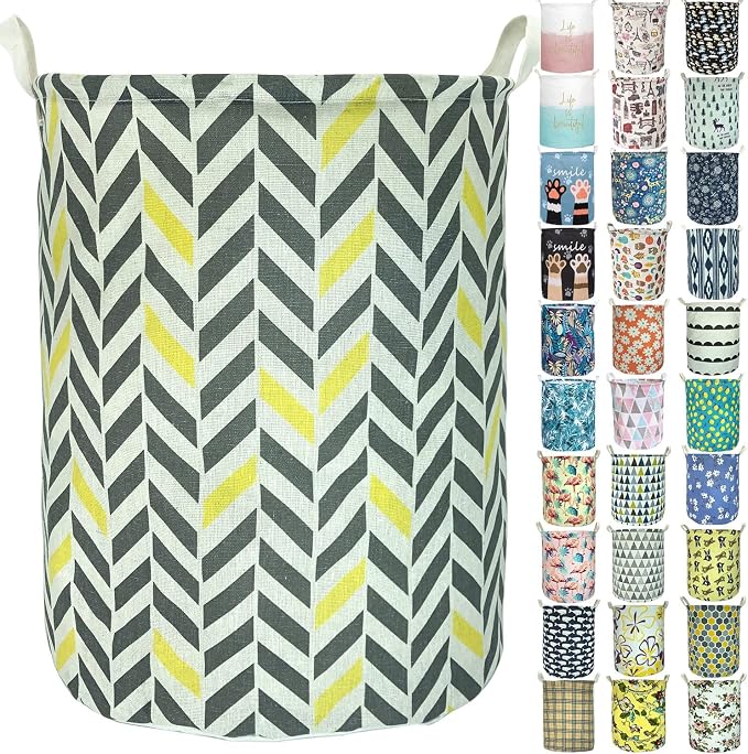 Merdes 19.7’’ Waterproof Foldable Laundry Hamper, Dirty Clothes Laundry Basket by Aouker