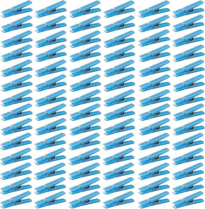 50 Blue Clothes Pins for Baby Shower Game, 1.4'' Premium Plastic Mini - Image 8