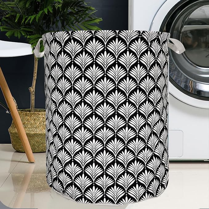 Merdes 19.7’’ Waterproof Foldable Laundry Hamper, Dirty Clothes Laundry Basket - Image 3