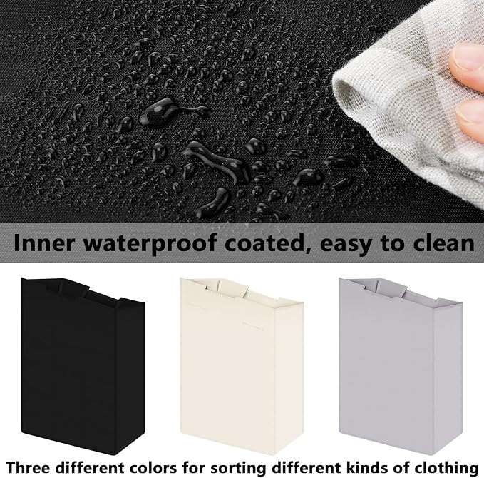 Windyun 3 Pcs Hypotenuse Laundry Sorter Replacement Bags Hamper Cart Removable - Image 5