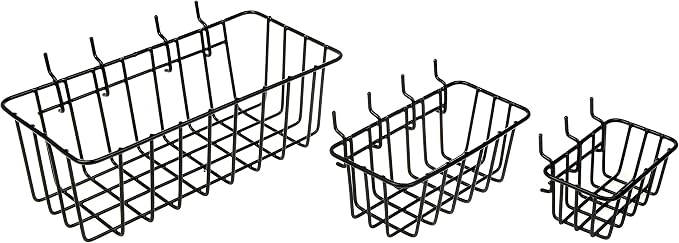 Dorman Hardware 4-9845 Assorted Pegboard Wire Basket Set by DormanProducts