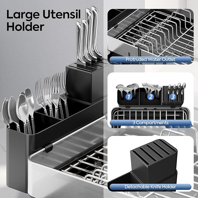 Dish Drying Rack for Kitchen Counter - Image 4