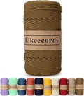 4mm Polyester Braided Macrame Cord Rope 140Yards /426Feet Macrame Supplies by Likeecords