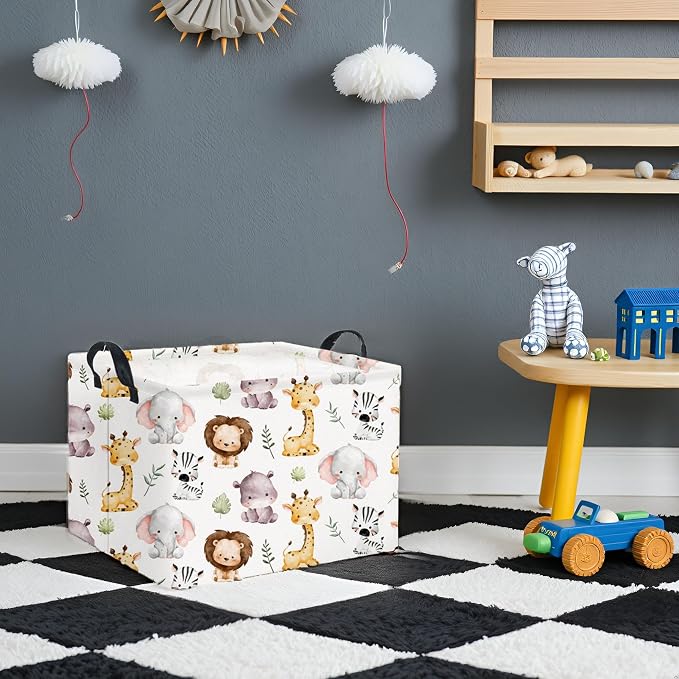 Rectangular Kids Storage Basket Baby Storage Basket - Image 5