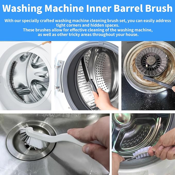 Washing Machine Cleaning Brush Set, Front Load Washer Machine Cleaner - Image 5