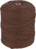 HARFINGTON Natural Macrame Cord 3mm x 328 Yards 4 Strand Twisted Cotton Macrame by HARFINGTON