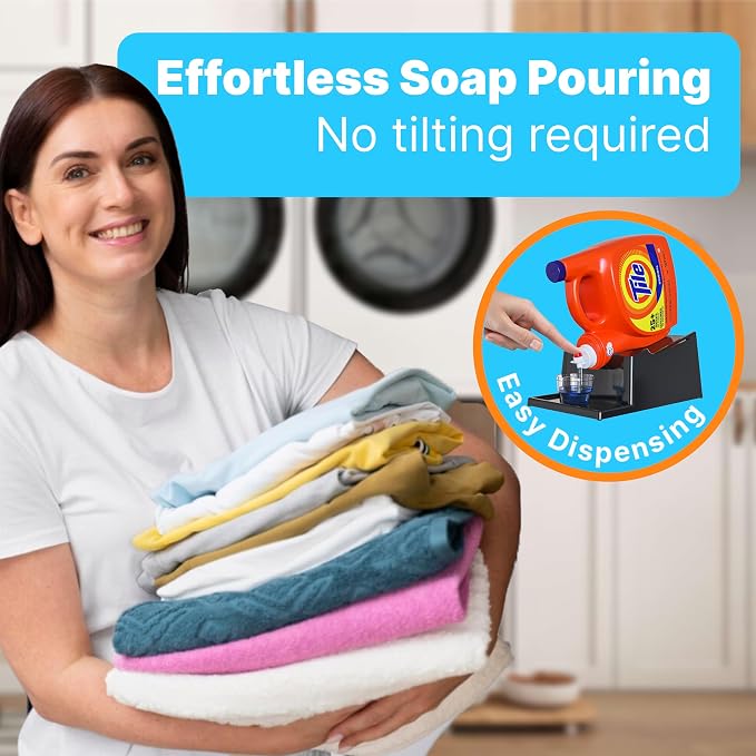 Skywin TidyFriend No-Spill Liquid Laundry Detergent Dispenser Holder, Laundry - Image 3