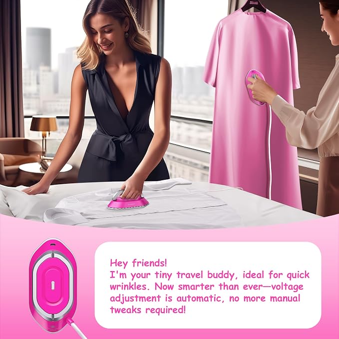 Newbealer Travel Iron with Global Voltage, 100-240V Mini Dry Iron - Image 7