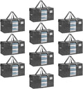 VENO 10 Pack Moving Bags, Comforter and Blanket Storage Bags by Veno
