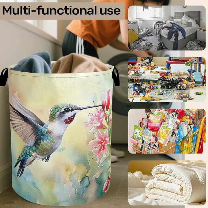 Summer Hummingbird Laundry Basket - Image 6