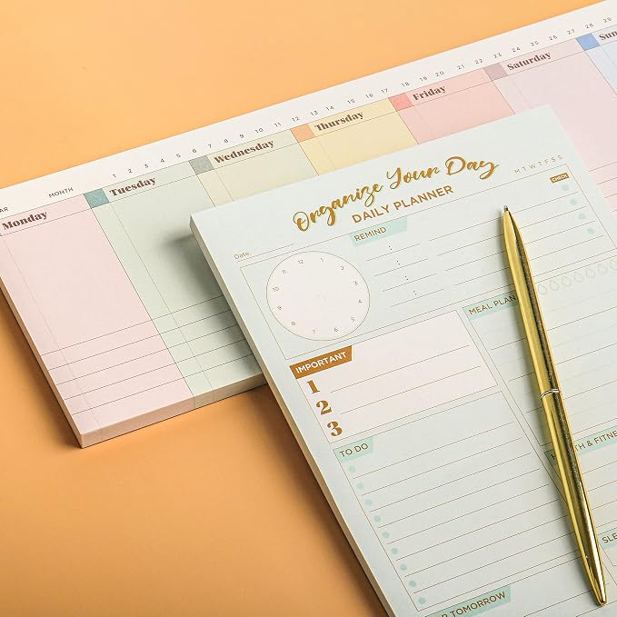 Oriday Weekly Calendar Planner Notepad Tear Off Pad - Image 7
