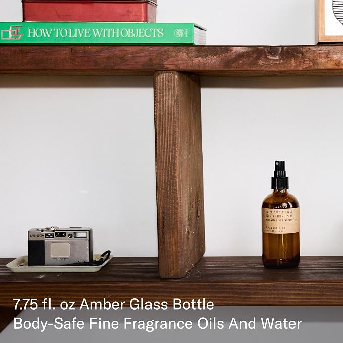 P.F. Candle Co. Golden Coast Scented Room & Linen Spray Amber Glass Bottle - Image 3