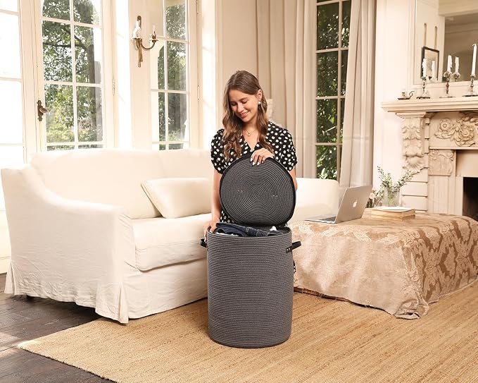 Extra Large Cotton Rope Storage Basket - Image 5