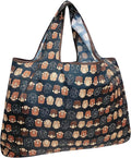 allydrew Large Foldable Tote Nylon Reusable Grocery Bags, Monkey Business by allydrew