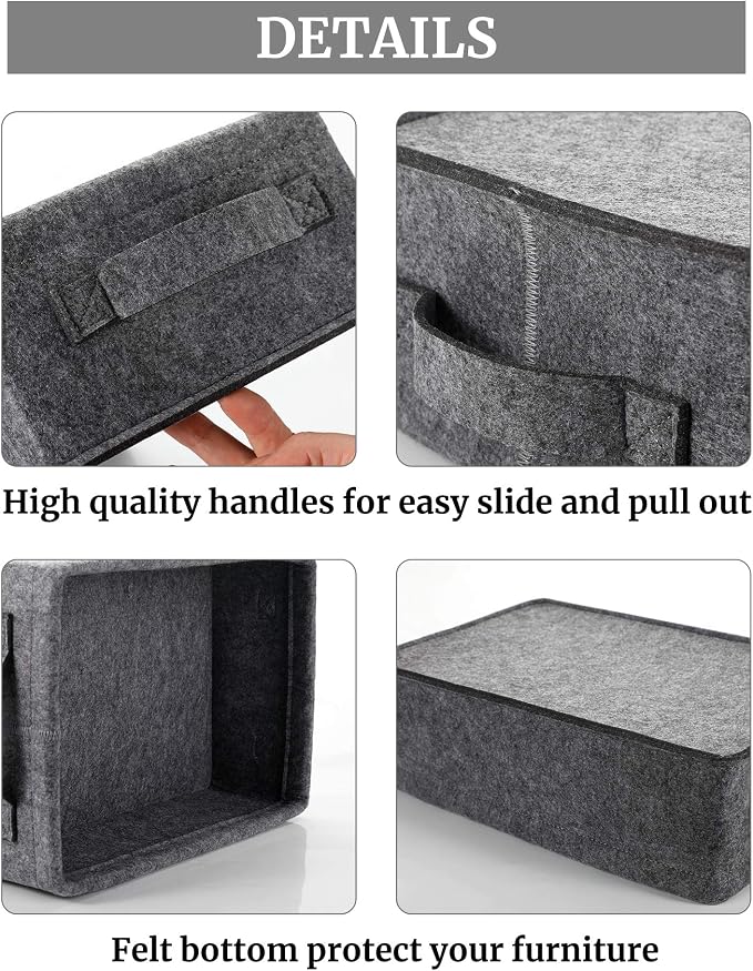 Small Storage Basket Modern Storage Baskets Felt Collapsible Baskets Storage - Image 5