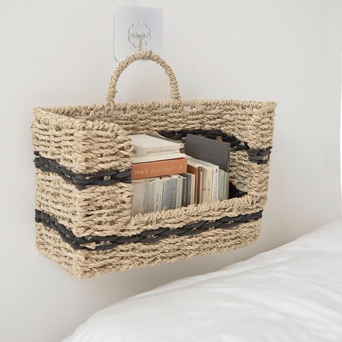 Handmade Seagrass Woven Hanging Basket - Image 5
