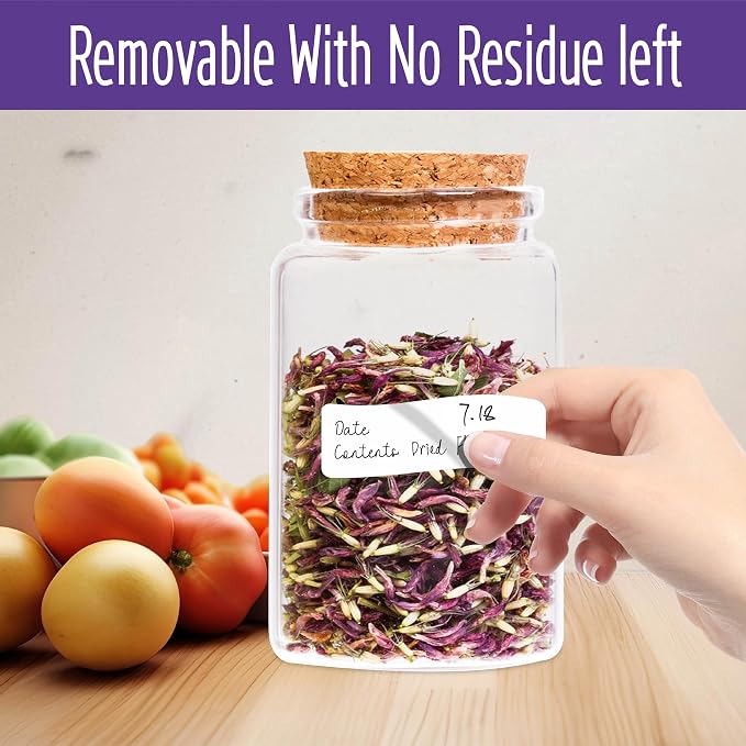 500 Removable Blank Food Labels, Water/Oil/Tear Resistant - Image 3