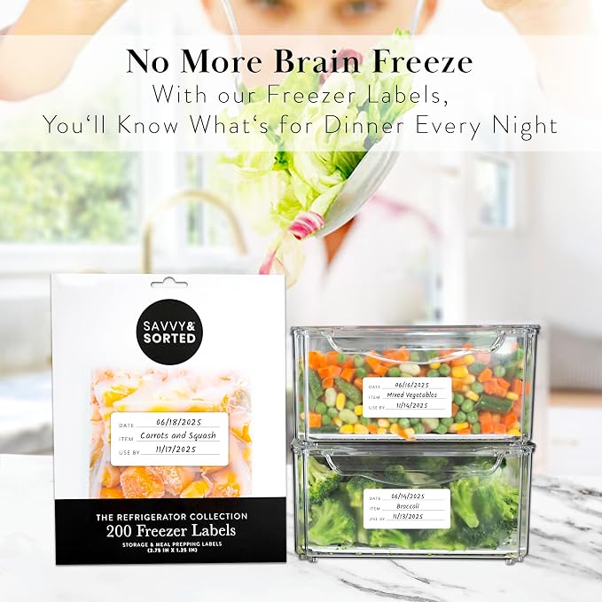 200 Meal Prep Freezer Food Labels - Image 9