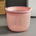 Flexible Laundry Basket with Handles, Portable Round Bin, Plastic Laundry by Unknown