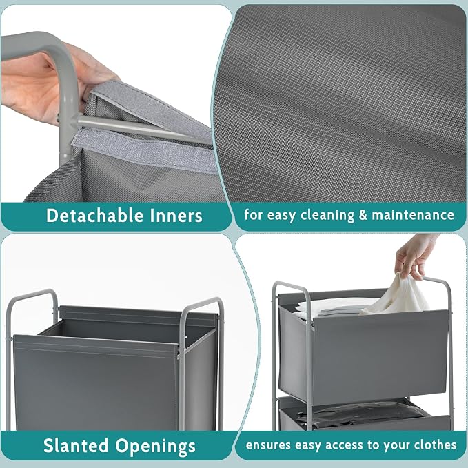 125L Vertical Laundry Hamper - Image 6