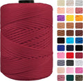 CAMAL Polypropylene Cord 3mm 185 Yards Colorful Polyester Yarn Handmade by CAMAL