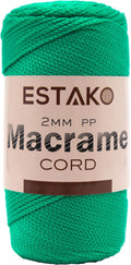 Estako 2 mm PP Polyester Macrame Cord 100% Polypropylene Perfect Supplies by Estako