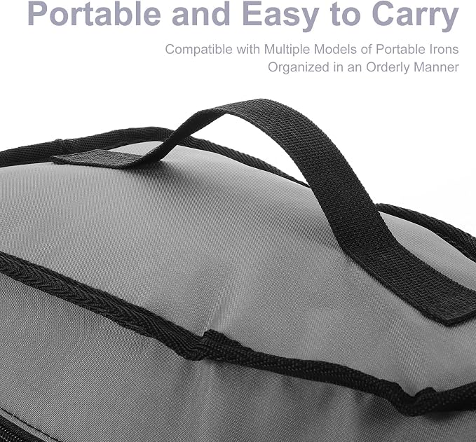 Portable Steamer Bag with Handle, Travel Iron Bag - Image 3