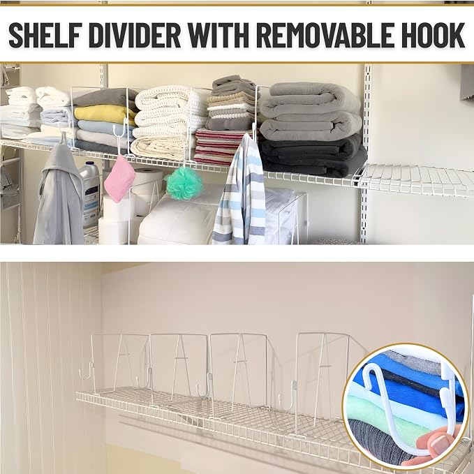 Evelots Wire Shelf Dividers - Image 5