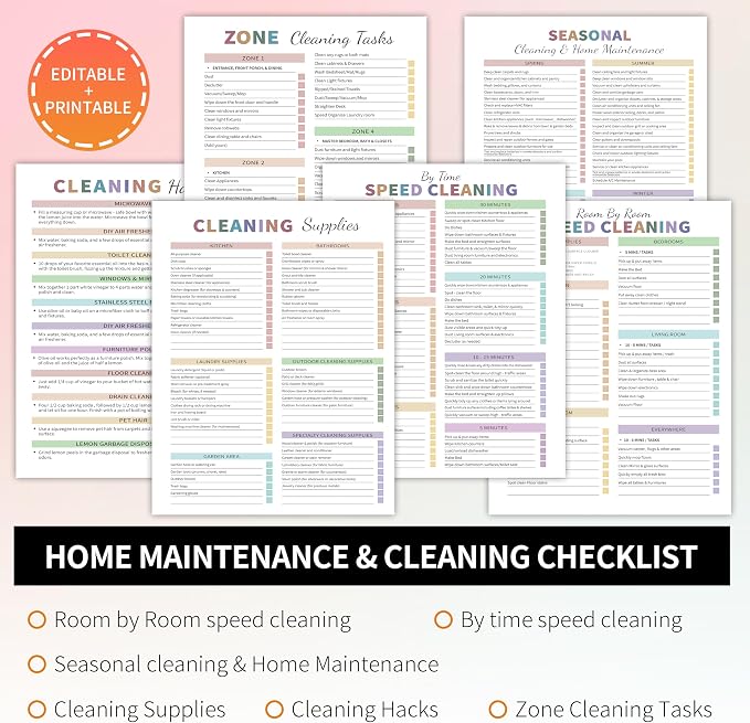 ADHD Cleaning Planner for Adults Women, Cleaning Schedule and Checklist Notebook - Image 3