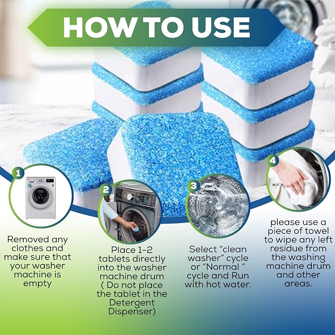 True Fresh 15 Washing Machine Cleaner Tablets & 24 Garbage Disposal Cleaner - Image 4