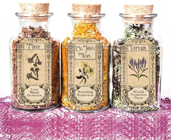 72Pcs Herb Stickers Lables for Jars Vintage Spice Apothecary Herb Spice Labels - Image 5