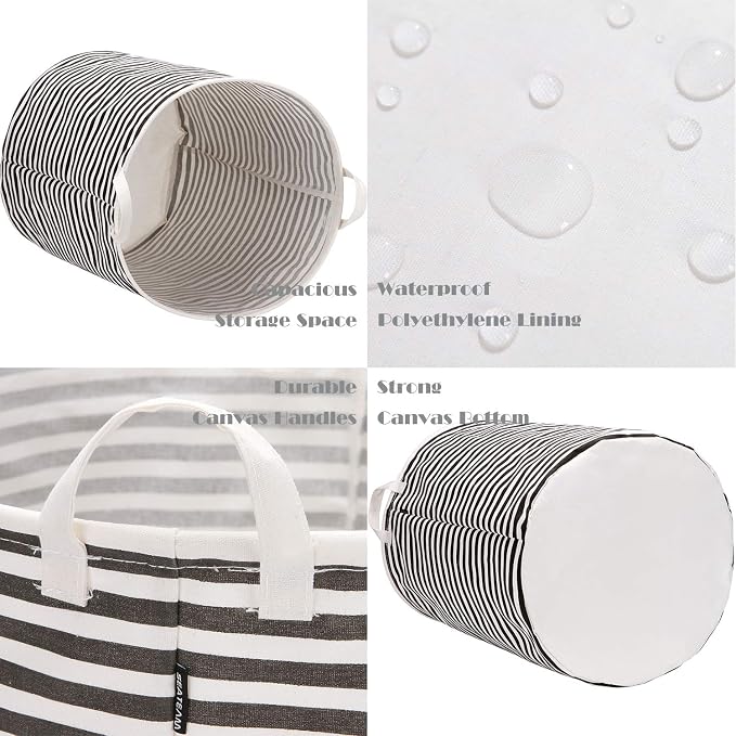 Sea Team 2-Pack 19.7 Inches Large Sized Waterproof Coating Ramie Cotton Fabric - Image 4