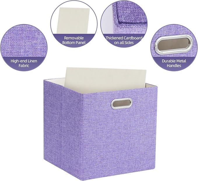Foldable Cube Storage Bin Organizing Baskets Cubby Boxes Fabric Storage Cubes - Image 3