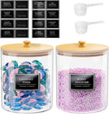 2 Pack Glass Laundry Pods Container, Powder Laundry Detergent Container by Unknown
